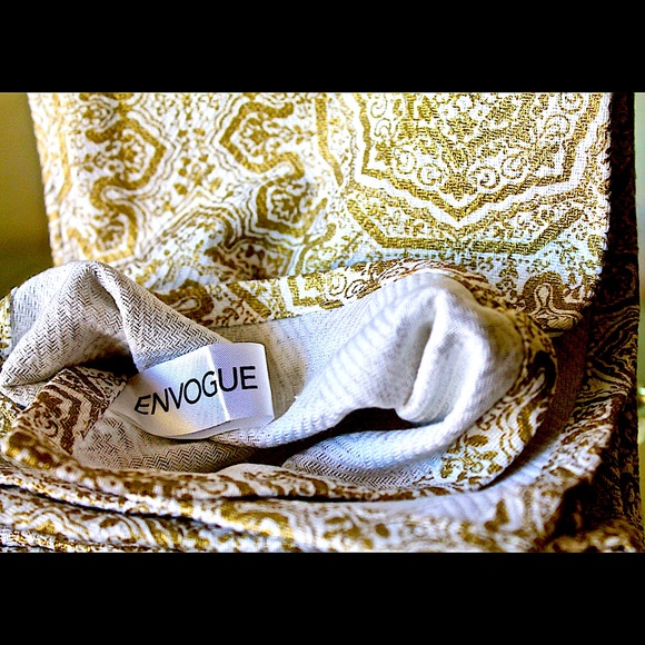 ENVOGUE KITCHEN TOWEL SET OF TWO GOLD DESIGN - Picture 4 of 4